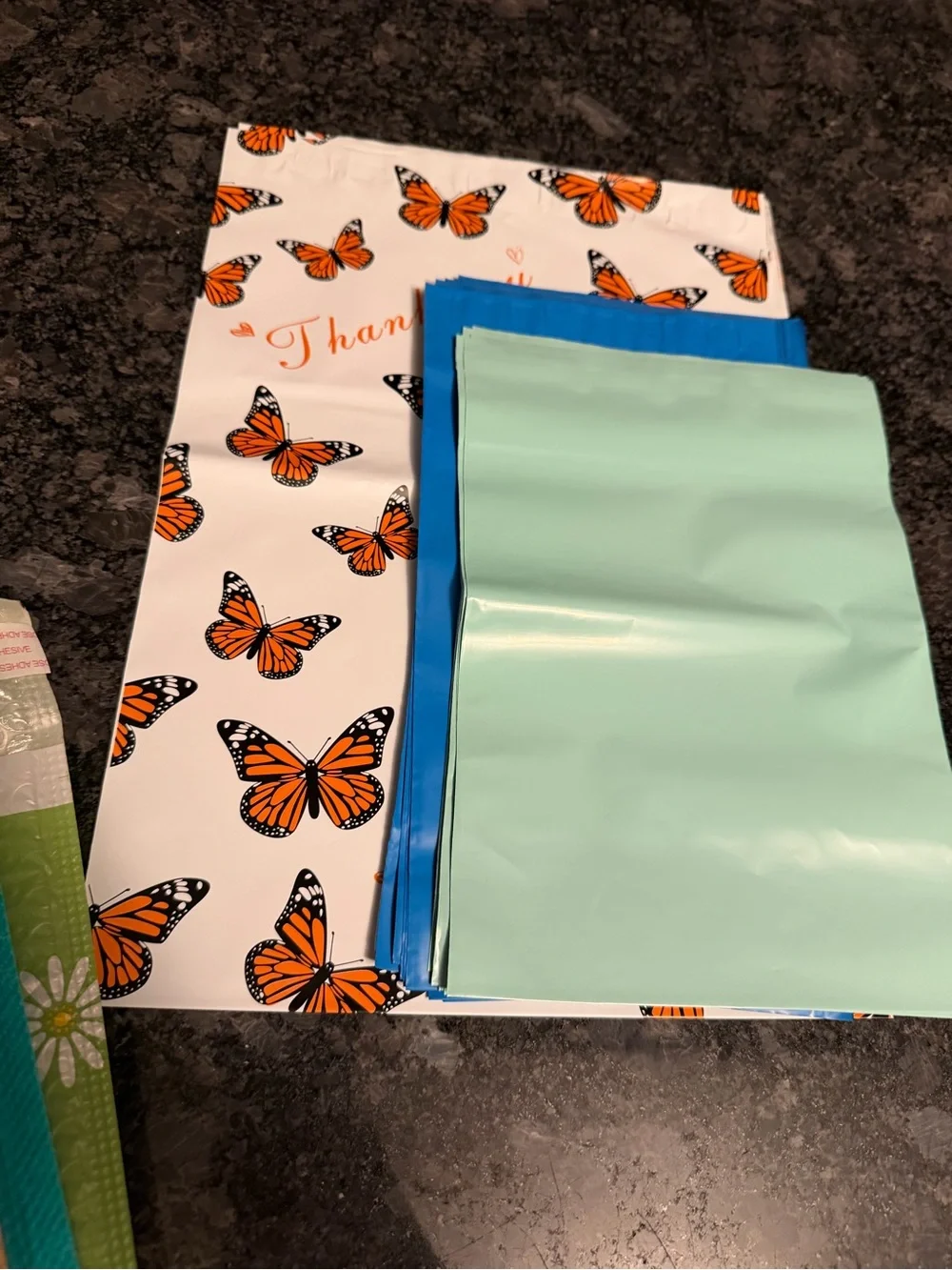 Bundle of 55 Poly Mailer & Bubble Pouch Shipping Supplies Assorted Size & Design